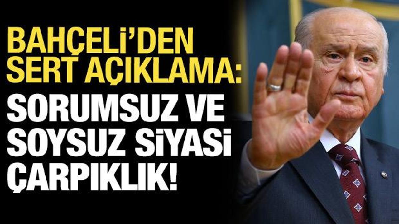 Bahçeli'dan boykot tepkisi: Sorumsuz ve soysuz bir siyasi çarpıklık!