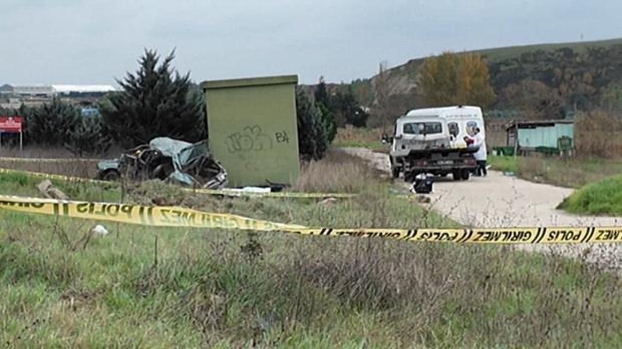 Büyükçekmece'de gece yaşanan kaza gündüz fark edildi: 2 ölü