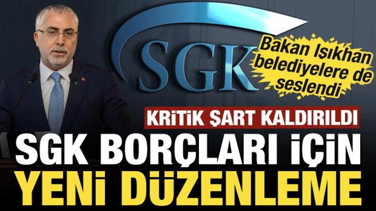 Kritik şart kaldırıldı: SGK borçları için yeni düzenleme