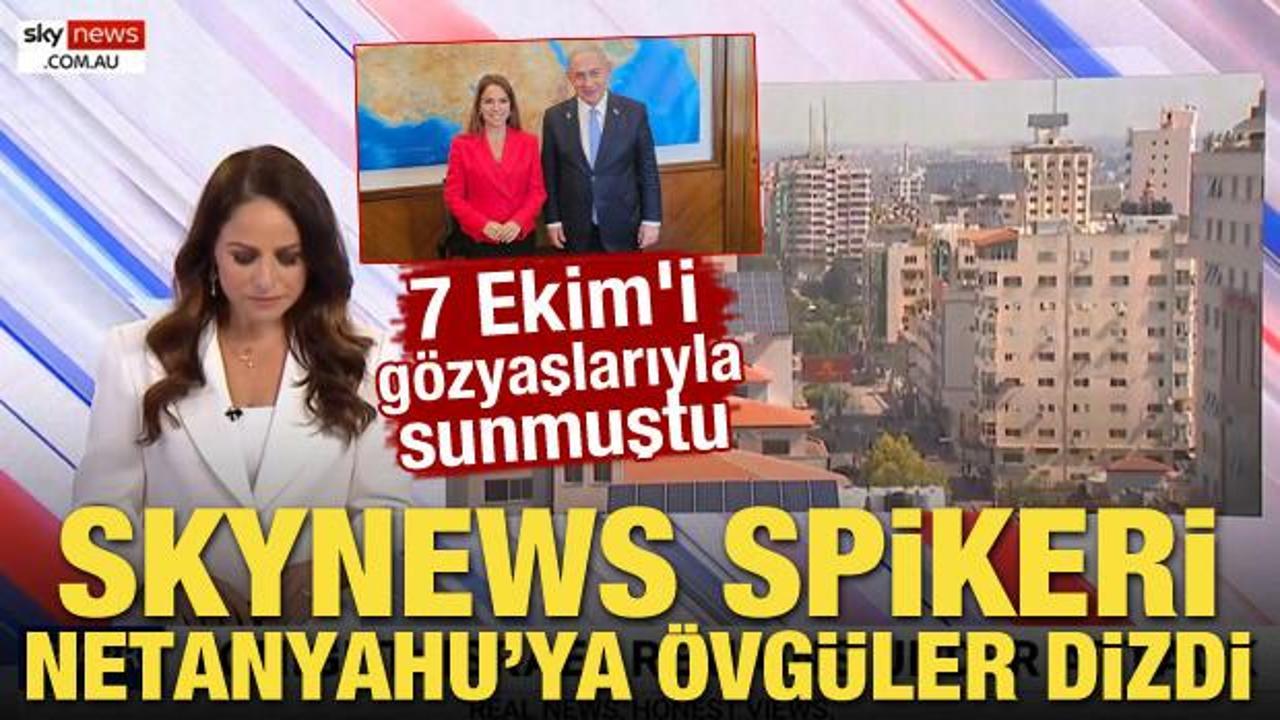 7 Ekim'i gözyaşlarıyla sunan kadın gazeteci Netanyahu'ya övgüler dizdi!
