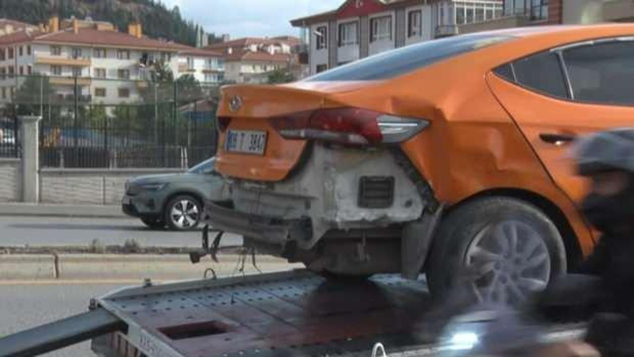 Ankara'da zincirleme trafik kazası: 2 yaralı