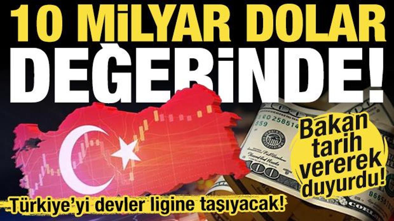 Bakan Kacır tarih verdi! Türkiye’ye 10 milyar dolarlık dev yatırım!