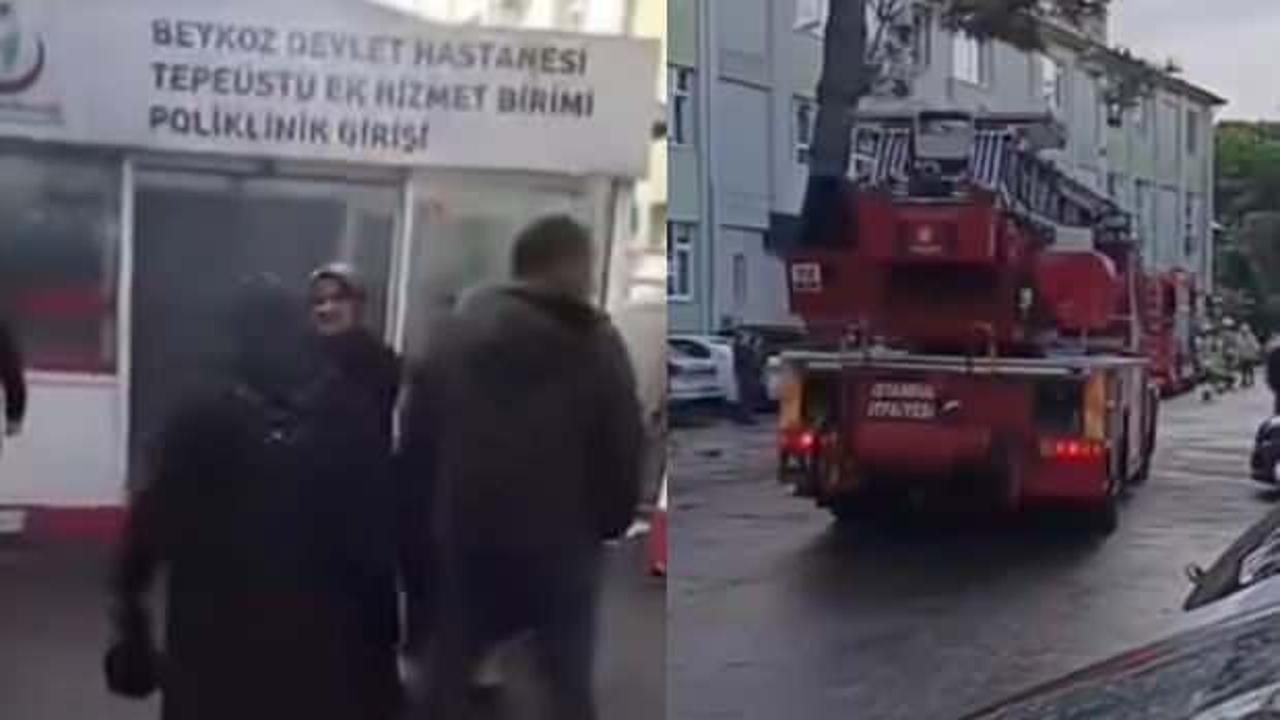 Beykoz Devlet Hastanesi'nde yangın!
