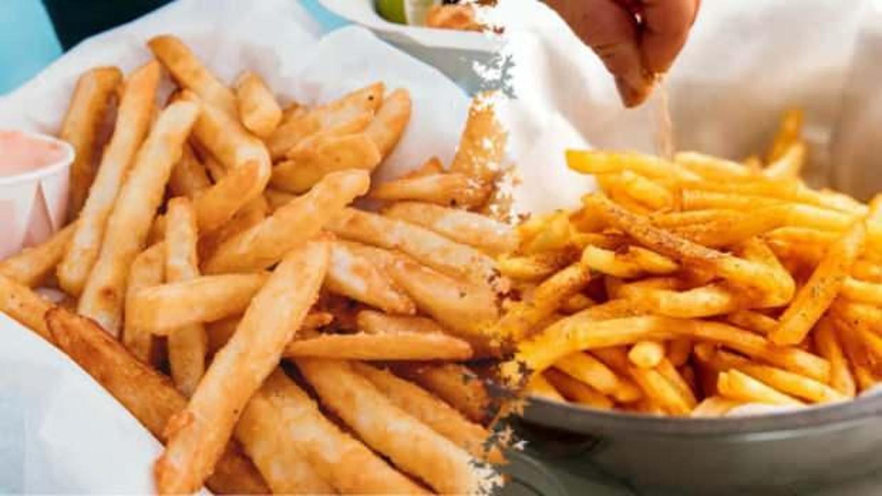 Çıtır çıtır patates kızartması nasıl yapılır? Kızartma yağına sadece bir kaşık ekleyince dışarıda yediklerinizi aratmayacak!