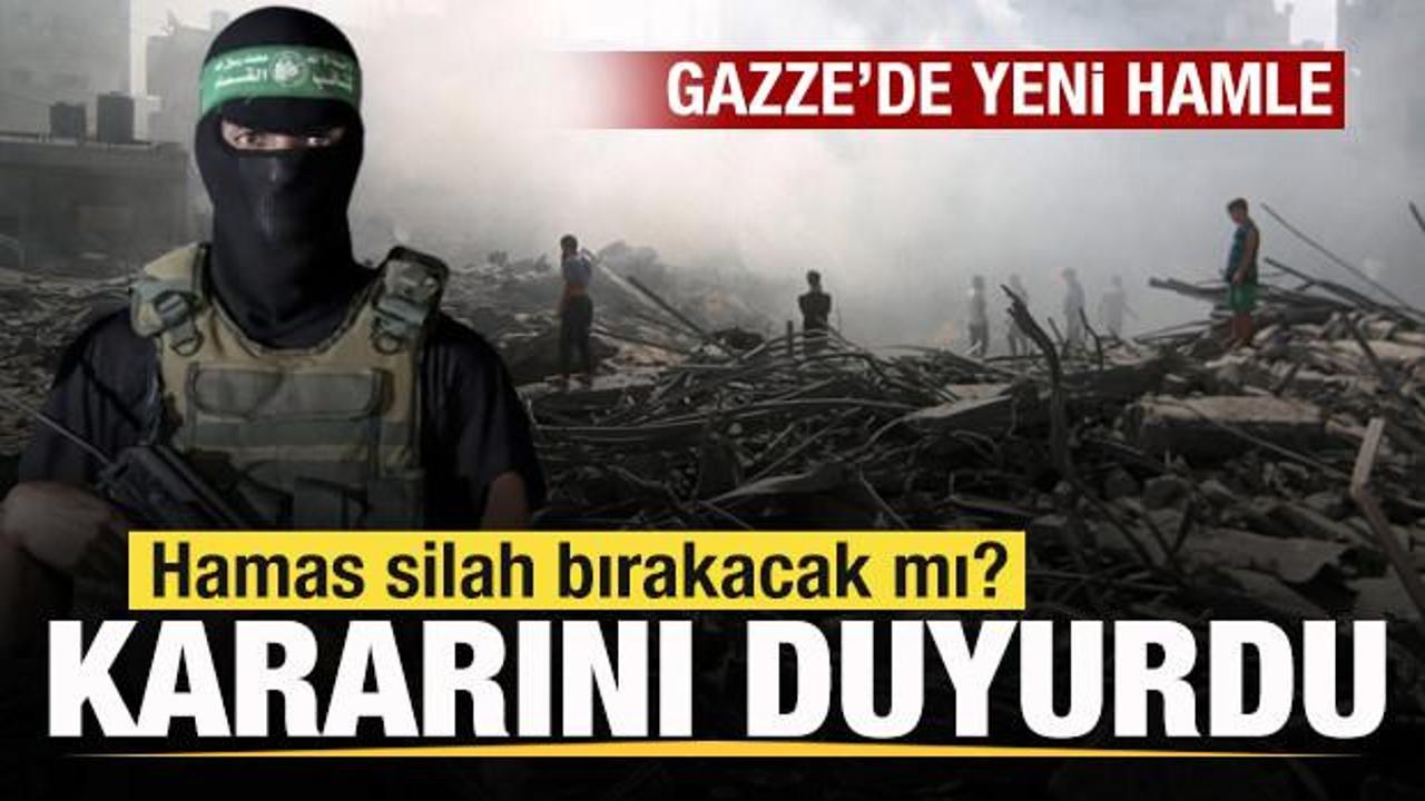 Hamas'tan son dakika açıklaması: Silah kararını resmen duyurdu