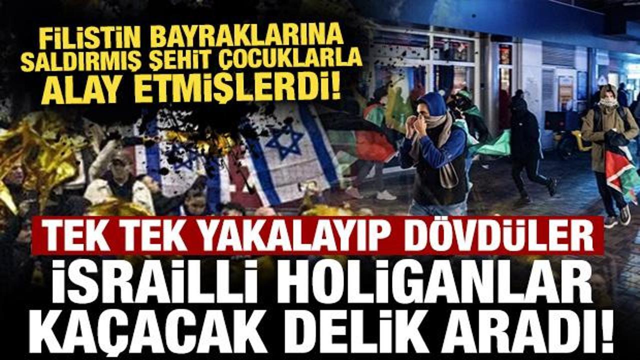 Hollanda'da İsrailli taraftarlar taşkınlık çıkardı!
