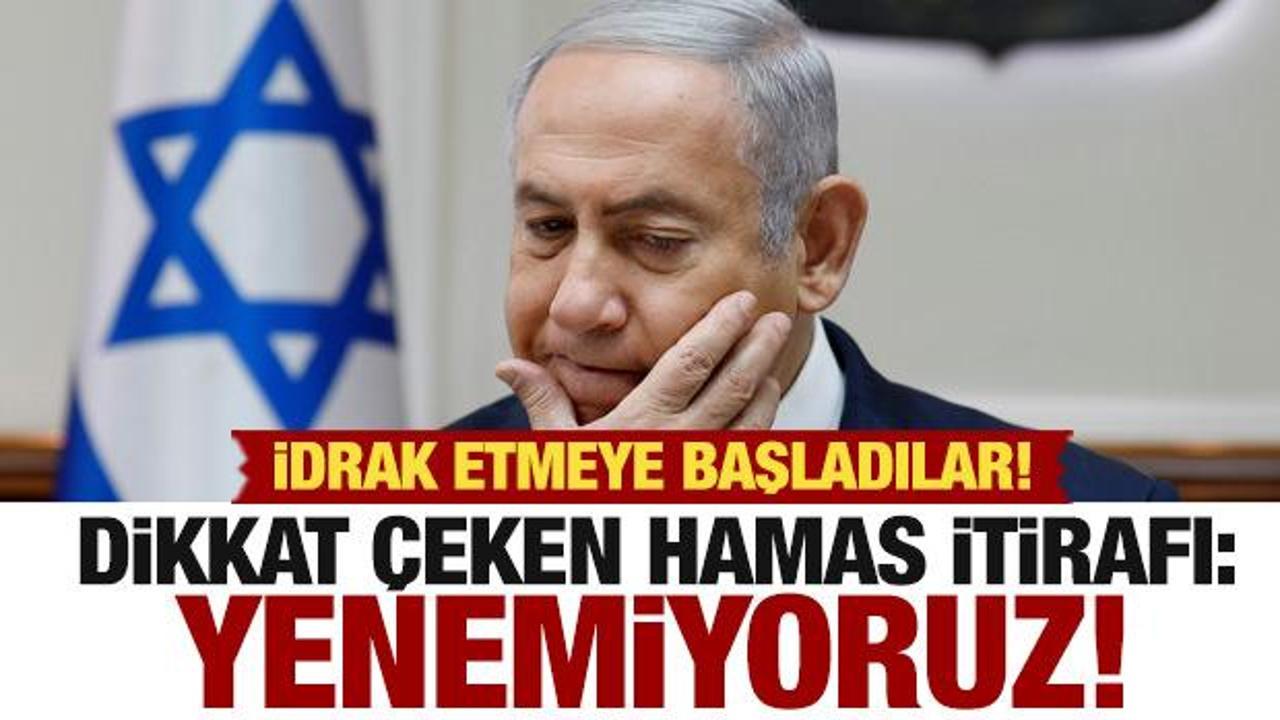 İdrak etmeye başladılar! Dikkat çeken Hamas itirafı: Yenemiyoruz!