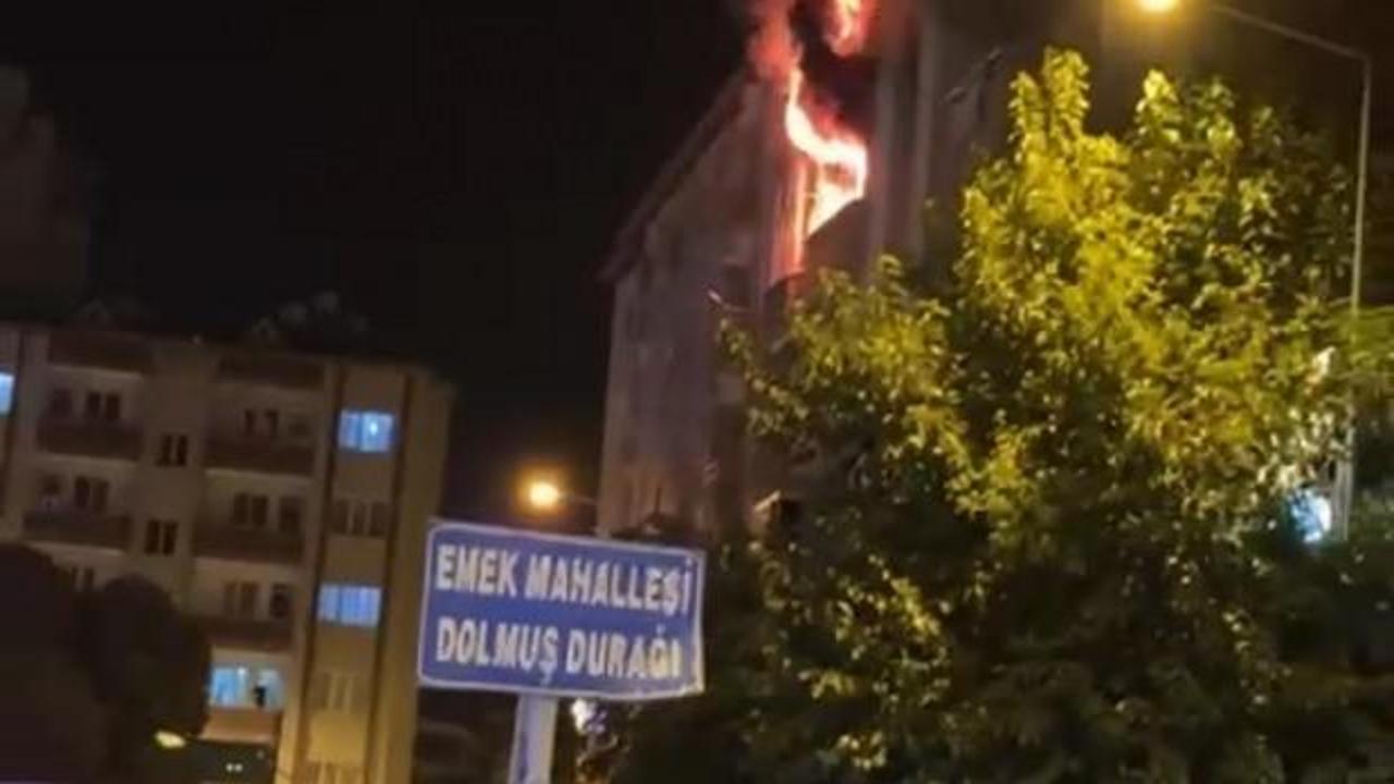 Iğdır’da apartman dairesinde yangın!