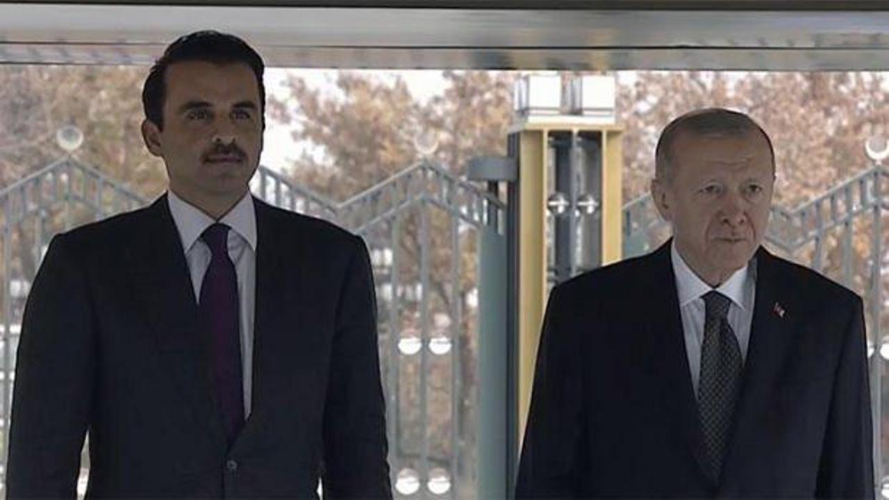 Katar Emiri Ankara'da! Külliye'de resmi tören