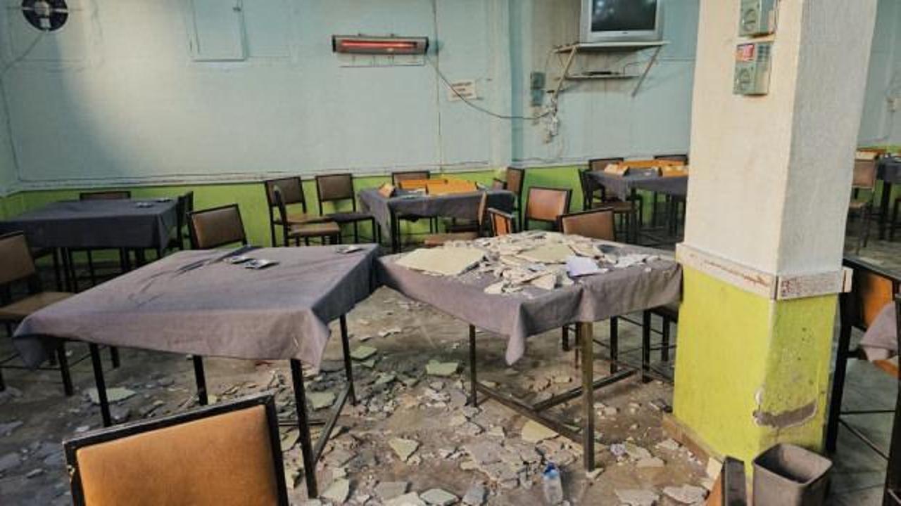 Kıraathanede tavandan kopan sıva parçaları müşterilerin üzerine düştü: 2 yaralı