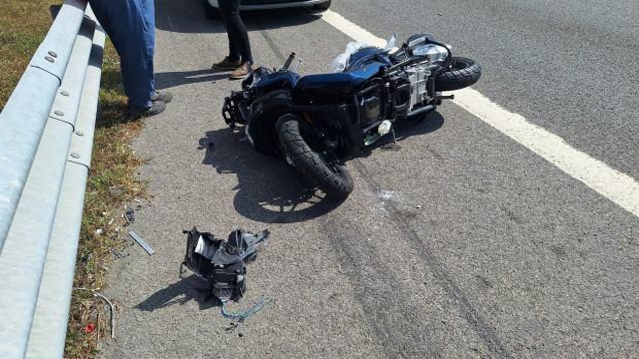 Kocaeli'de motosiklet devrildi; 1 ölü, 1 yaralı