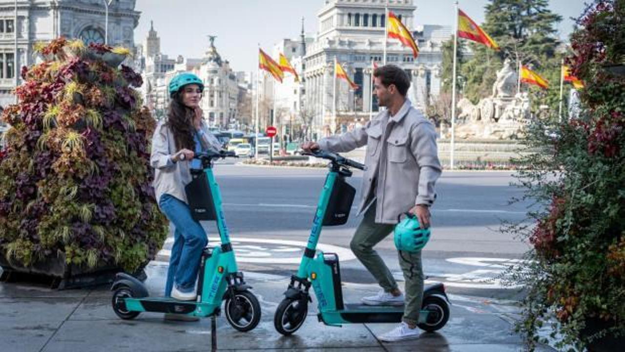 Madrid'de scooter'lara yasak geldi