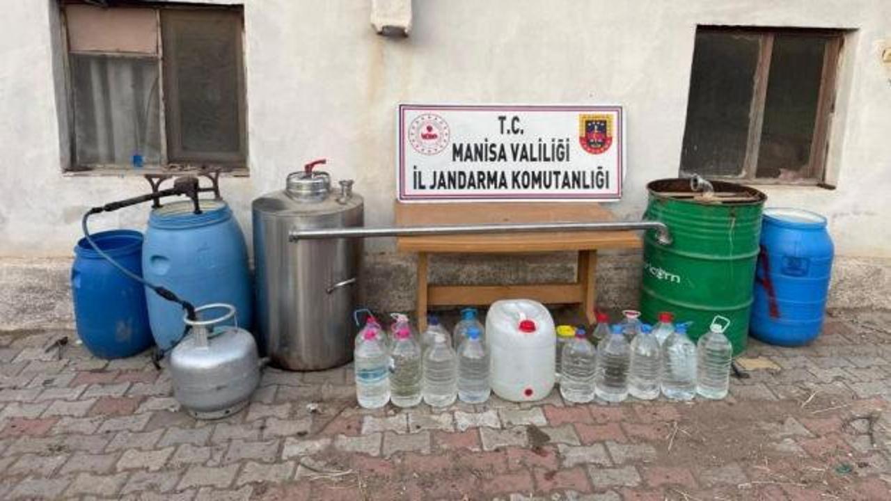 Manisa’da 112 litre sahte içki ele geçirildi
