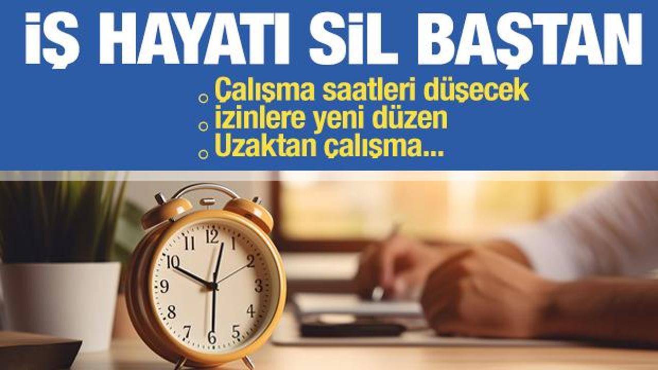 Milyonları ilgilendiriyor! Çalışma saatleri düşüyor... İzin ve uzaktan çalışma kararı