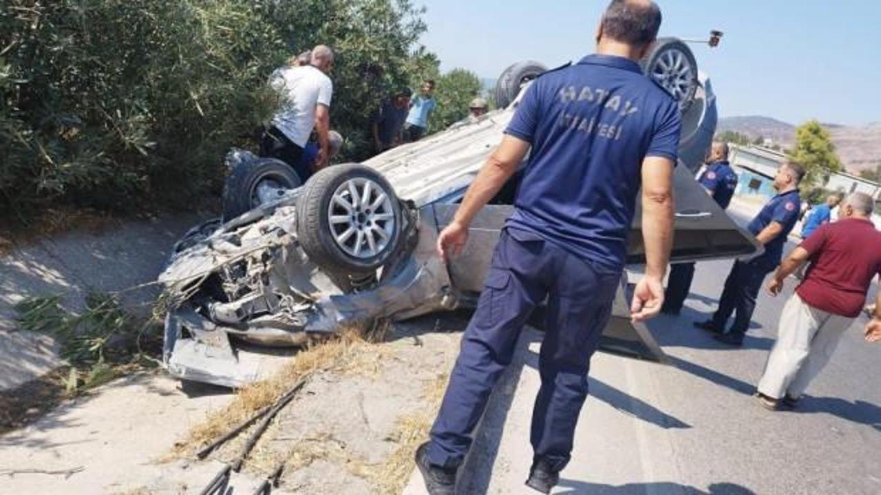 Otomobil takla attı: 3 yaralı