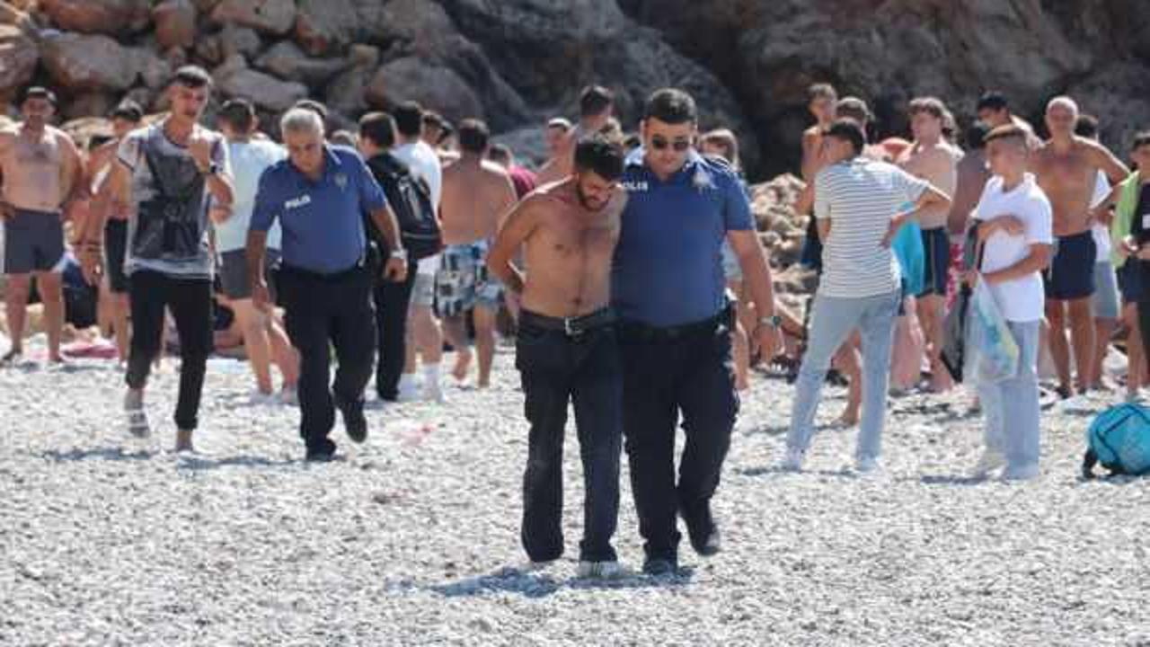 Plajı karıştıran olay: Balta ve neşterle polise direndiler