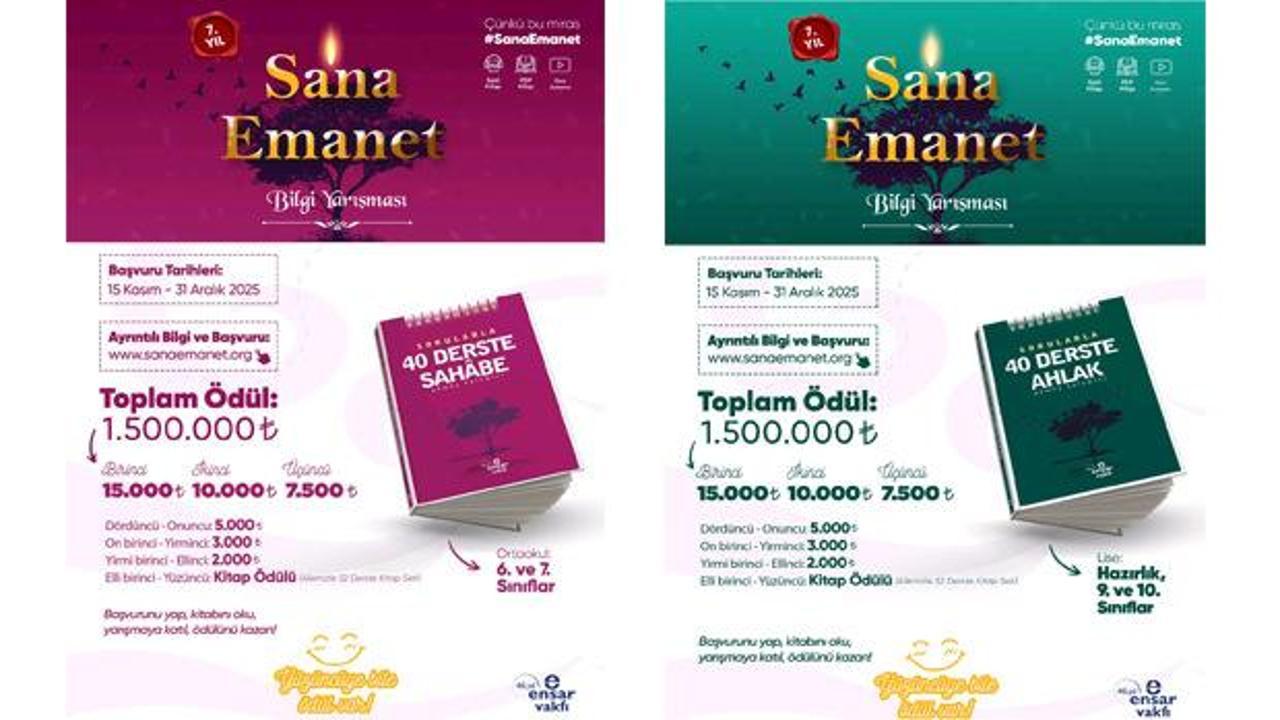 ‘Sana Emanet’ online bilgi yarışması başladı