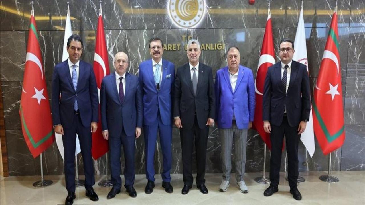Ticaret Bakanı Bolat, TOBB Başkanı Hisarcıklıoğlu'nu kabul etti