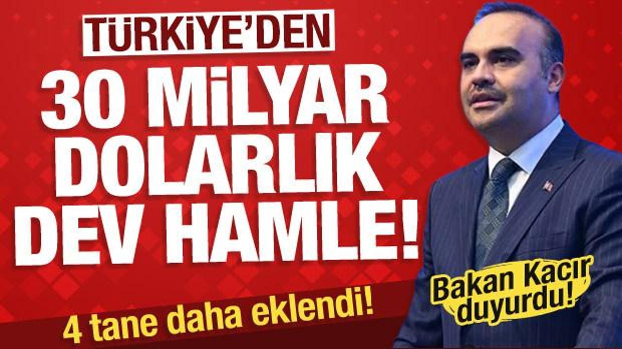 Türkiye'den 30 milyar dolarlık hamle! Bakan Kacır : 4 yeni yüksek teknoloji yatırımı