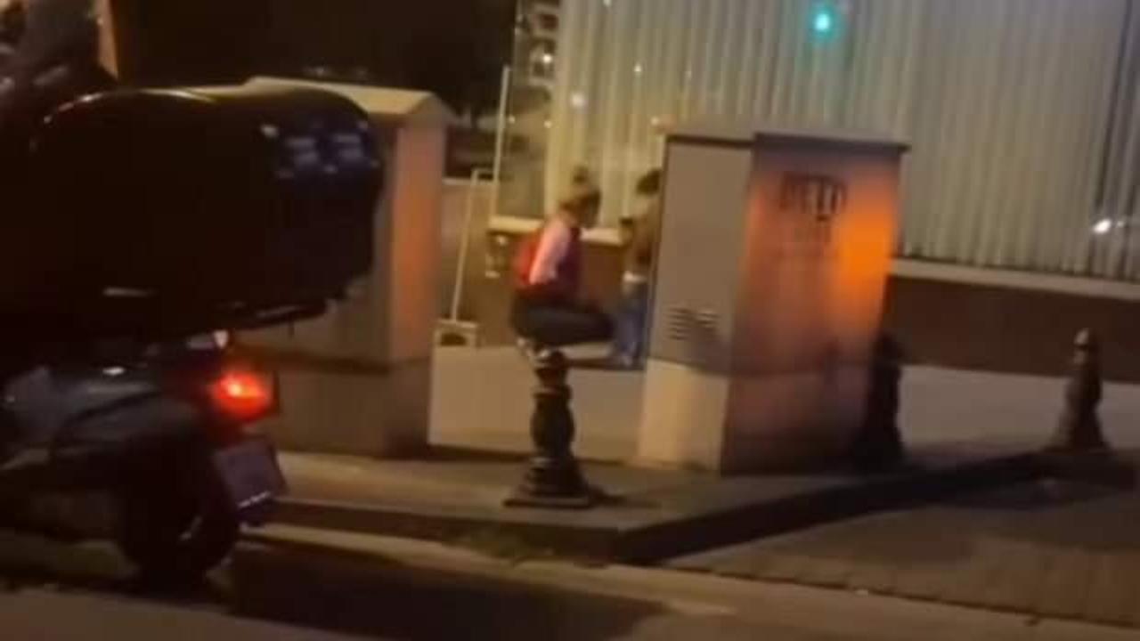 Ümraniye'de sokak ortasında çocuğa şiddet!