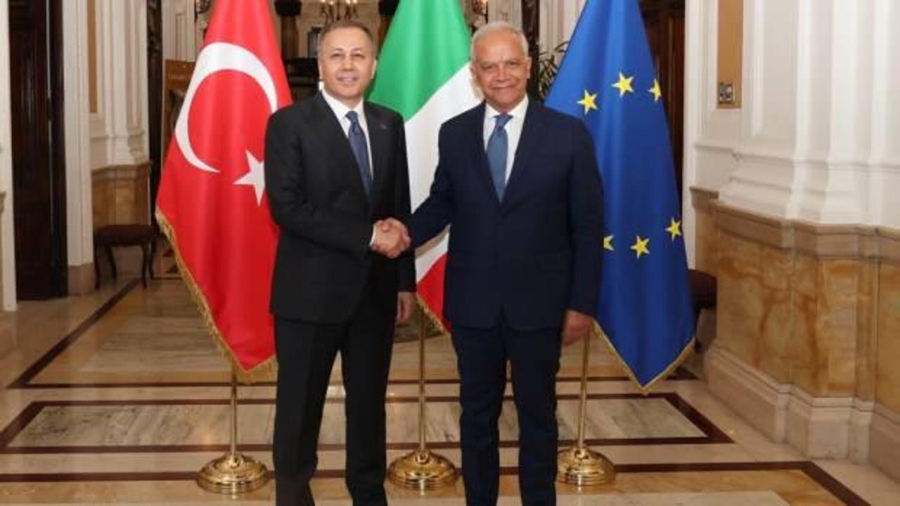 Yerlikaya'dan İtalyan mevkidaşıyla önemli görüşme